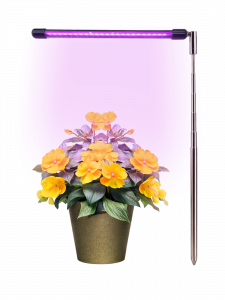 Фитолампа для растений с таймером на телескопической ноге Огонек OG-LDP16